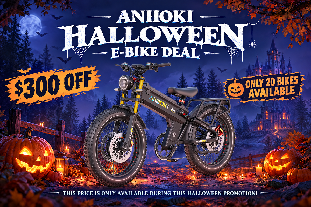 Exclusive Halloween E-Bike Deal on the Aniioki A9: Save $300! Only 20 Bikes Available
