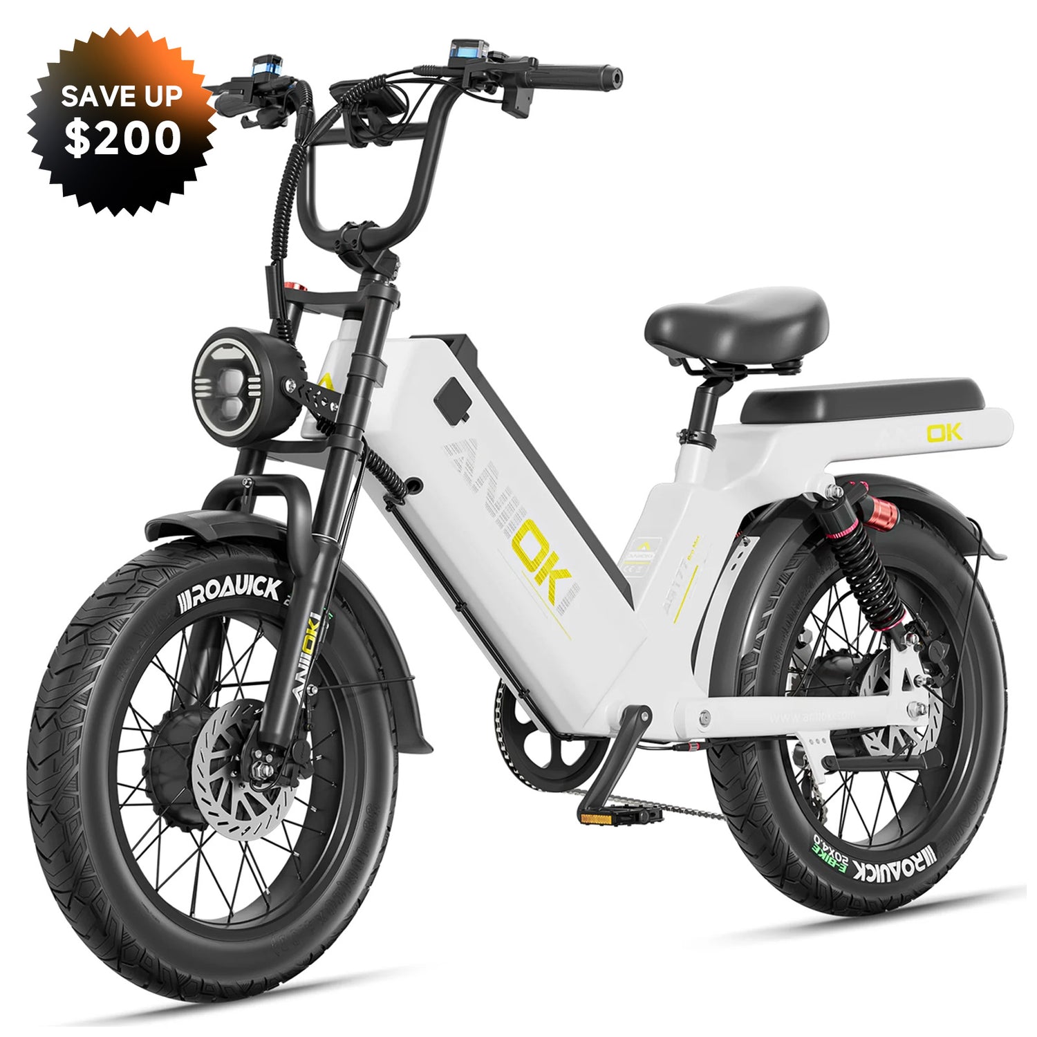 2025 Version AQ177 Pro Max 52V Dual Motor Ebike