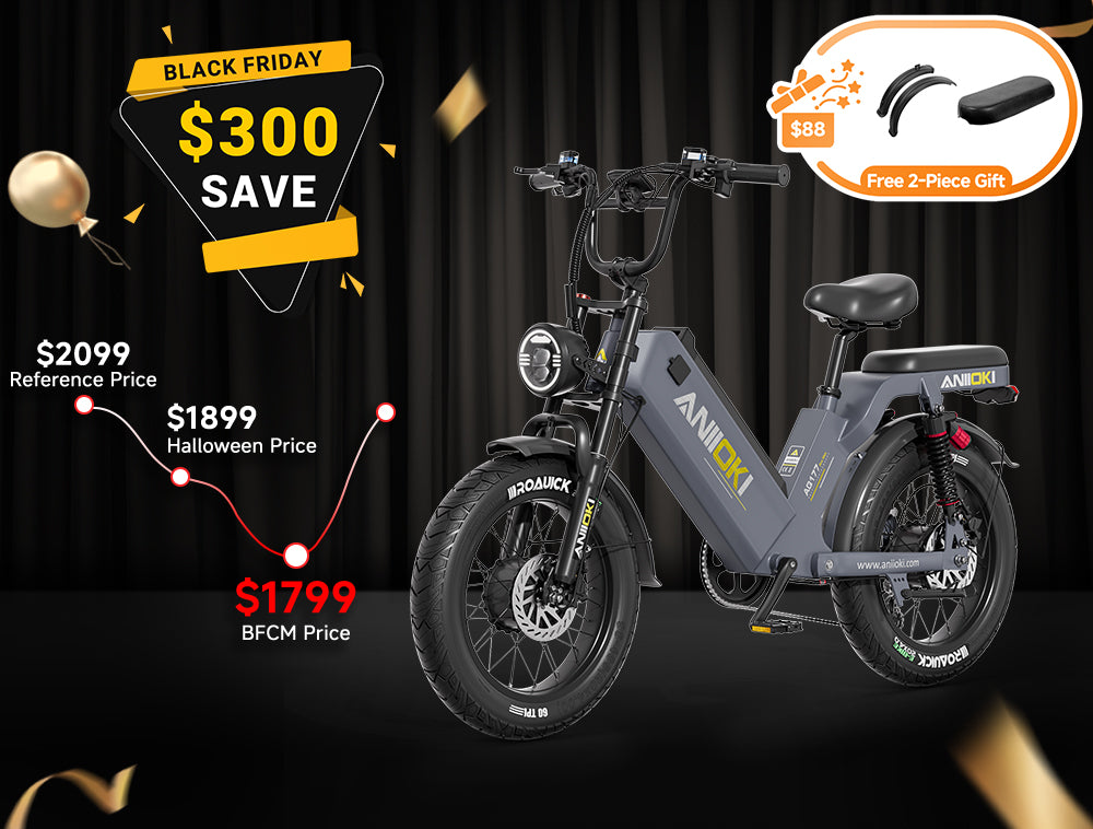 2025 Version AQ177 Pro Max 52V Dual Motor Ebike