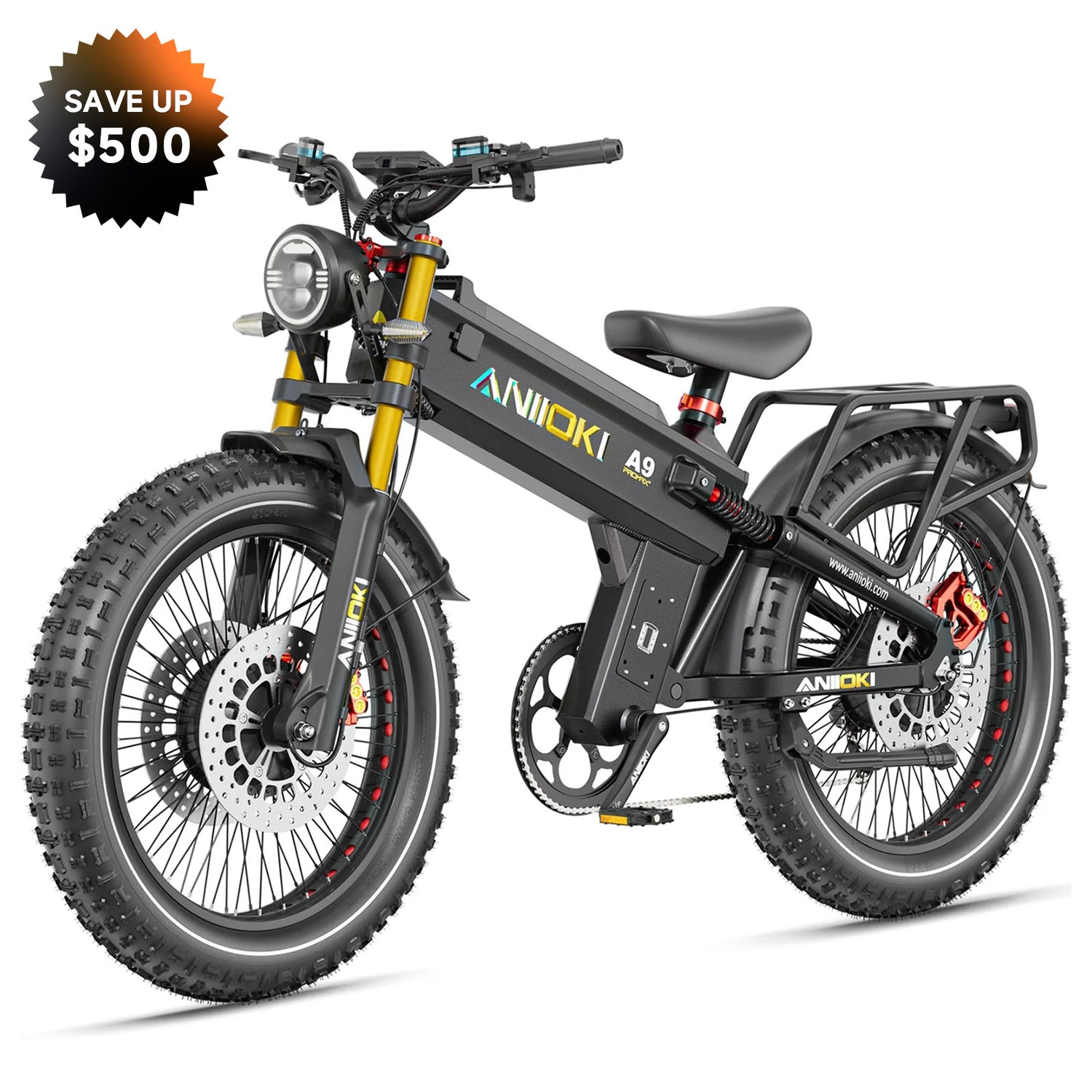 2025 Version A9 Pro Max 60V Dual Motor Ebike