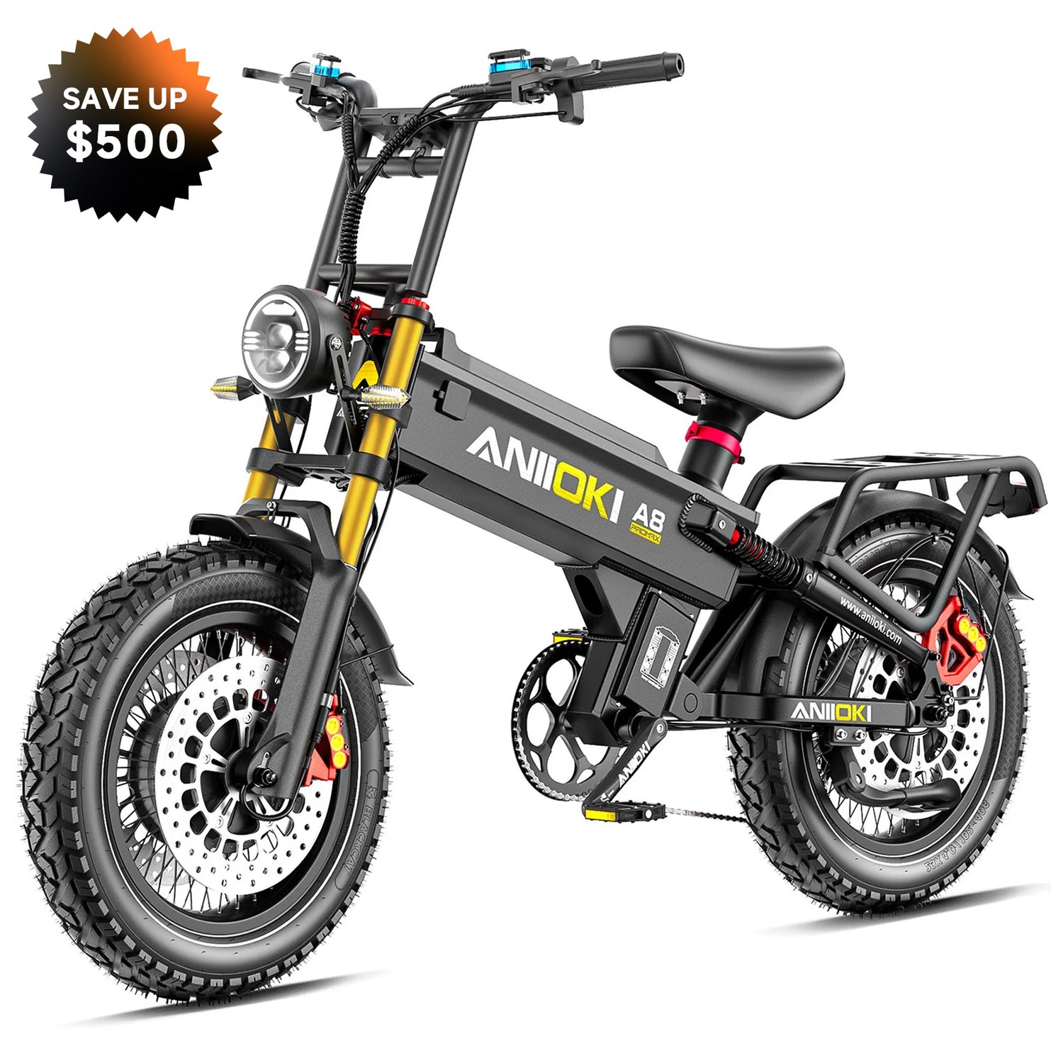 2025 Version A8 Pro Max 60V Dual Motor Ebike