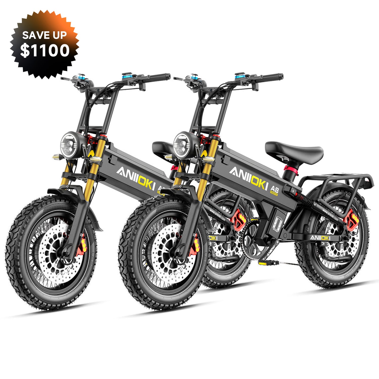 Bundle Sale - A8 Pro Max Dual Motor 60V 70Ah x 2