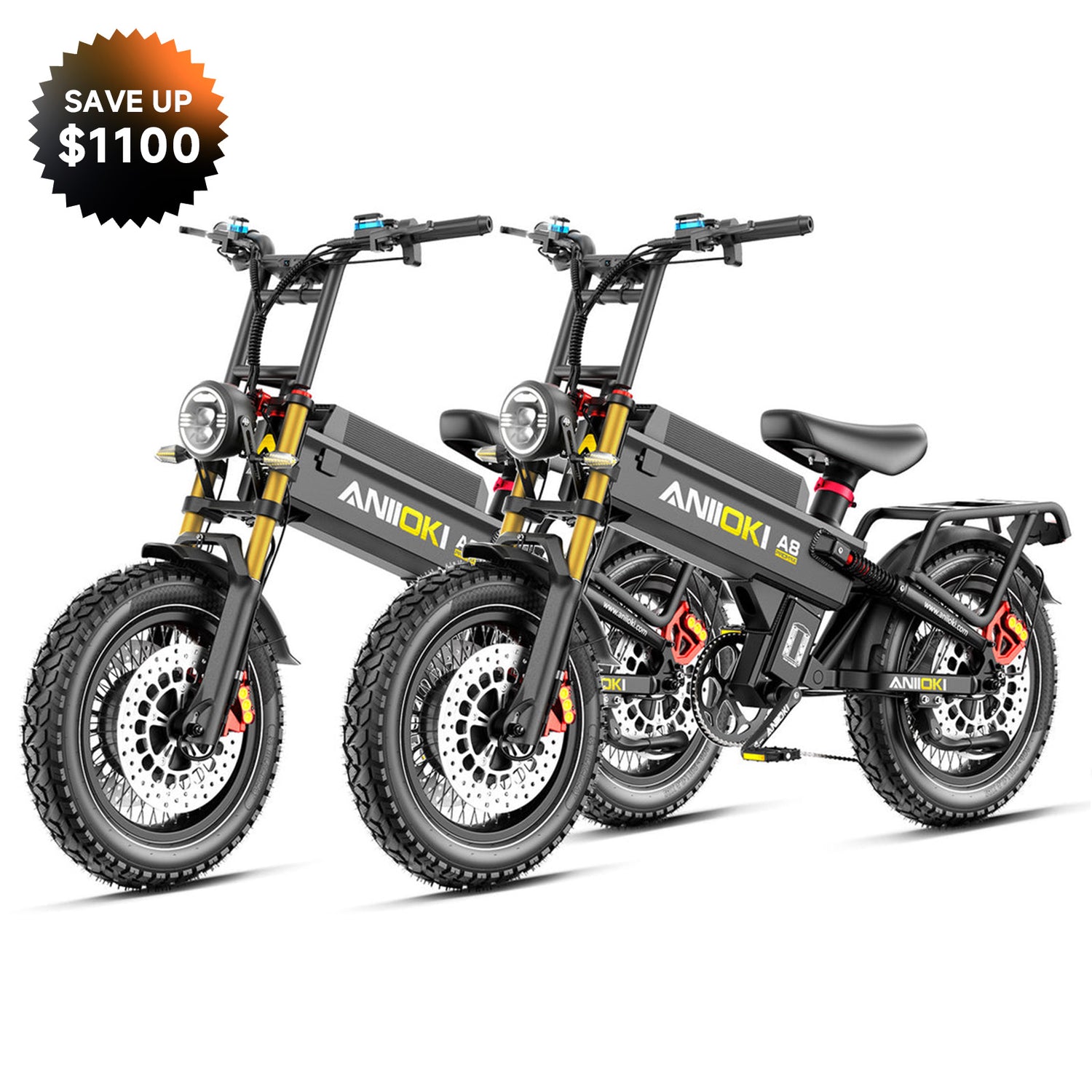 Bundle Sale - A8 Pro Max Dual Motor 60V 80Ah x 2