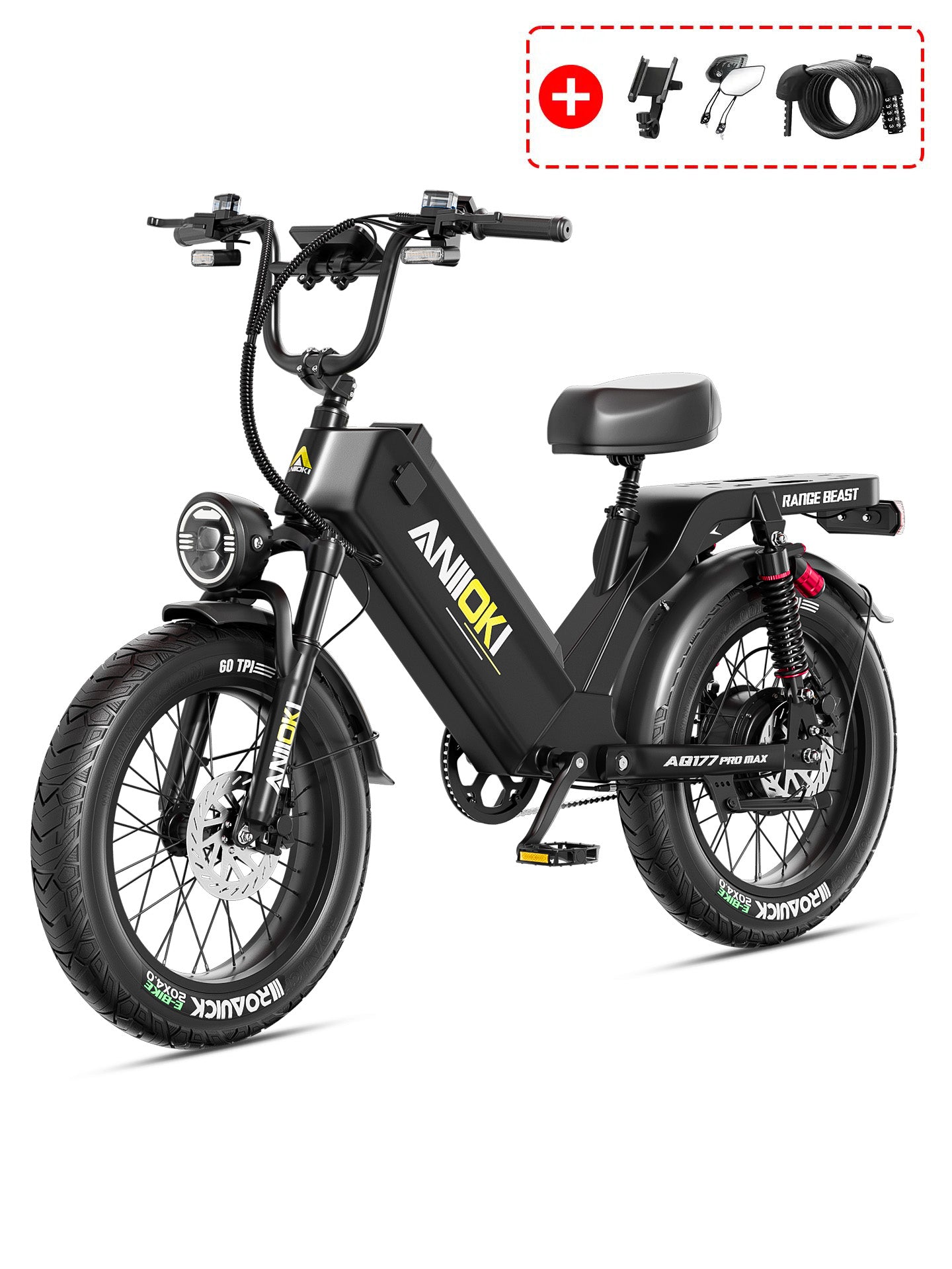 Aniioki Electric Bike recognized as the best value long range ebike, featuring a Class 3 electric bike rating for top-tier speed and safety.