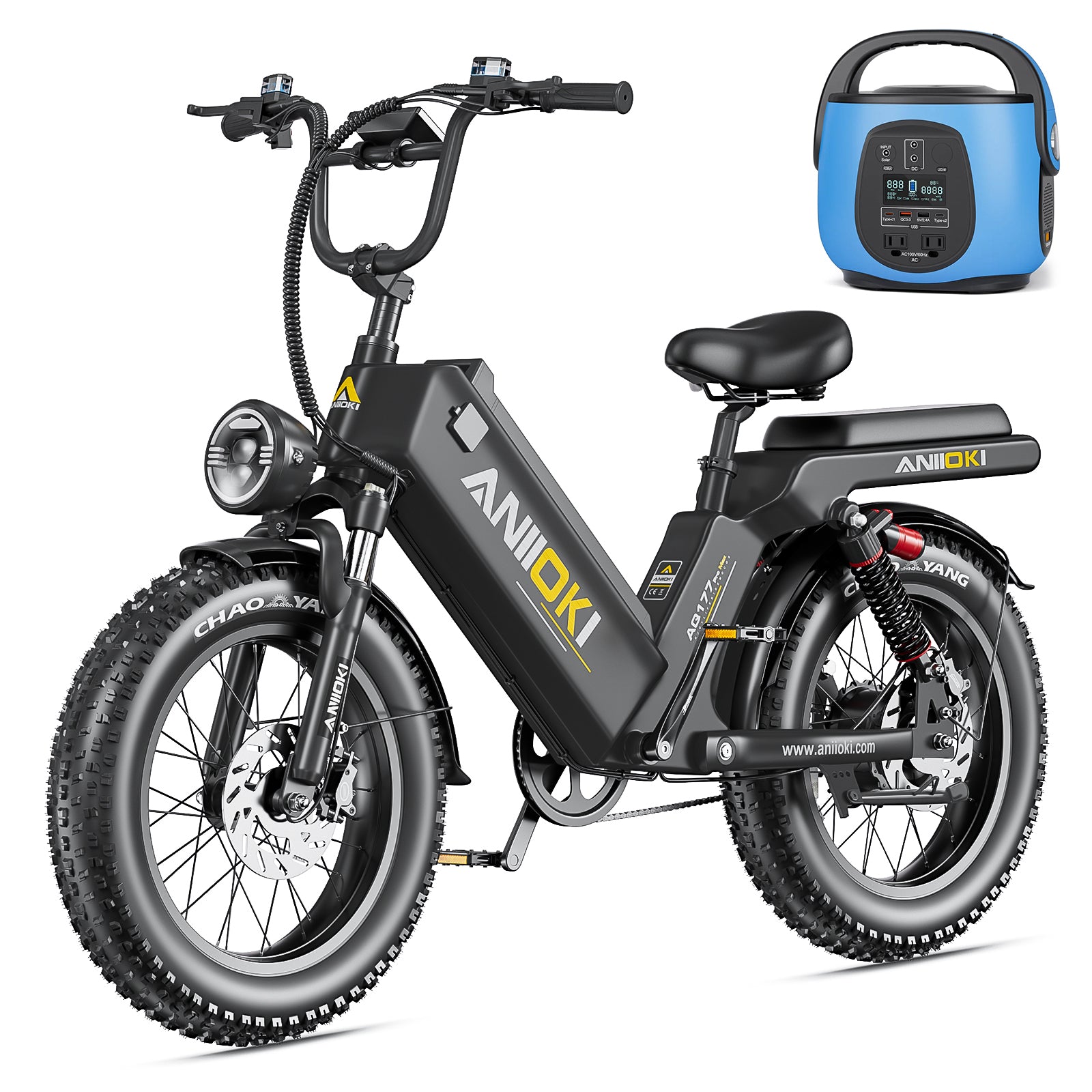 Aniioki AQ177 Long Range Step-thru Power Bike – aniiokiebike