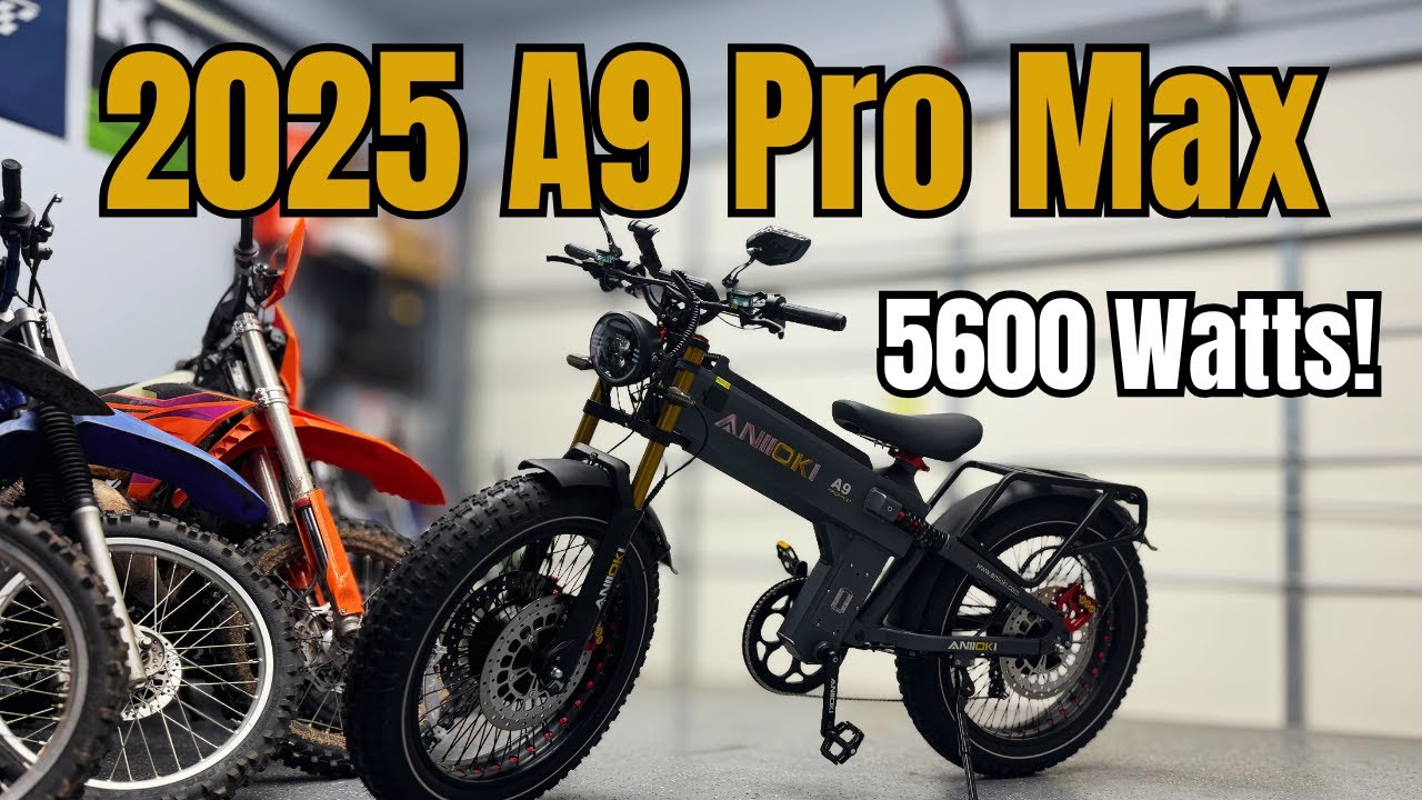 5600W Dual Motor E-Bike Has Crazy Range - Aniioki A9 Pro Max